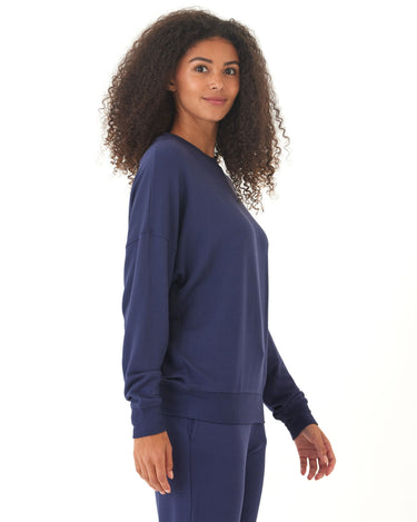 Cathy Feather Fleece Boyfriend Fit Pullover Threads 4 Thought 