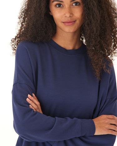 Cathy Feather Fleece Boyfriend Fit Pullover Threads 4 Thought 