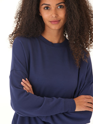 Cathy Feather Fleece Boyfriend Fit Pullover Threads 4 Thought