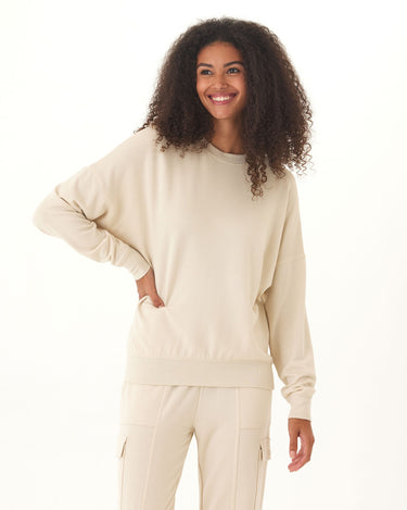 Cathy Feather Fleece Boyfriend Fit Pullover Threads 4 Thought 