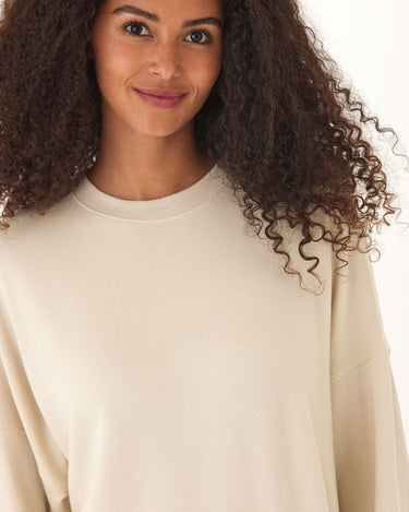 Cathy Feather Fleece Boyfriend Fit Pullover Threads 4 Thought 