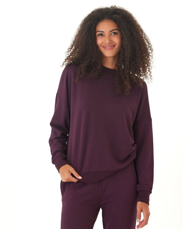 Cathy Boyfriend Feather Fleece Pullover Womens Outerwear Sweatshirt Threads 4 Thought 