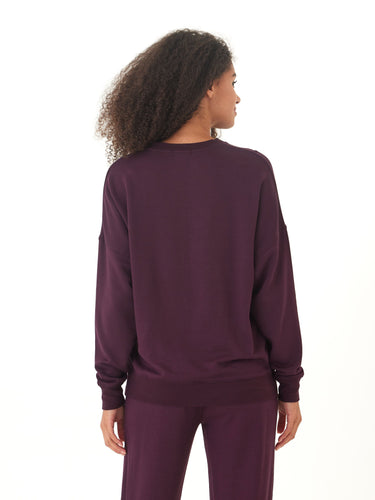 Cathy Boyfriend Feather Fleece Pullover Womens Outerwear Sweatshirt Threads 4 Thought