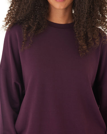 Cathy Boyfriend Feather Fleece Pullover Womens Outerwear Sweatshirt Threads 4 Thought 