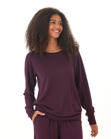 Cathy Boyfriend Feather Fleece Pullover Womens Outerwear Sweatshirt Threads 4 Thought 