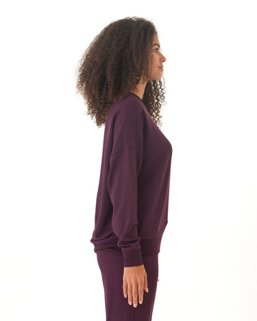 Cathy Boyfriend Feather Fleece Pullover Womens Outerwear Sweatshirt Threads 4 Thought 