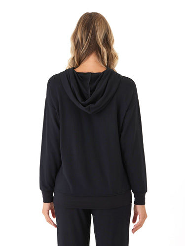 Madge Feather Fleece Pullover Hoodie Womens Outerwear Sweatshirt Threads 4 Thought 