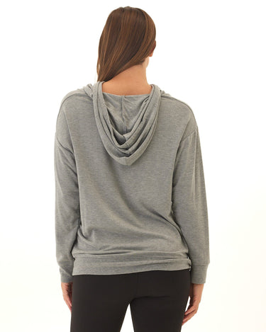 Madge Feather Fleece Pullover Hoodie Womens Outerwear Sweatshirt Threads 4 Thought 