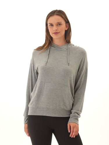 Madge Feather Fleece Pullover Hoodie Womens Outerwear Sweatshirt Threads 4 Thought 