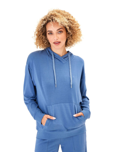Madge Feather Fleece Pullover Hoodie Womens Outerwear Sweatshirt Threads 4 Thought 