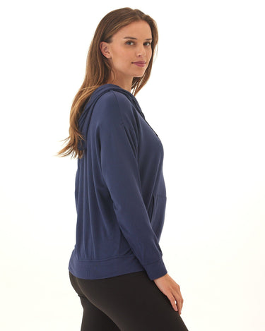 Madge Feather Fleece Pullover Hoodie Womens Outerwear Sweatshirt Threads 4 Thought 