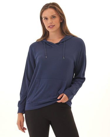 Madge Feather Fleece Pullover Hoodie Womens Outerwear Sweatshirt Threads 4 Thought 