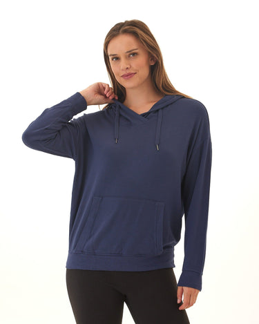 Madge Feather Fleece Pullover Hoodie Womens Outerwear Sweatshirt Threads 4 Thought 