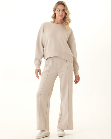 Naia Triblend Fleece Drop Shoulder Pullover Womens Outerwear Sweatshirt Threads 4 Thought 