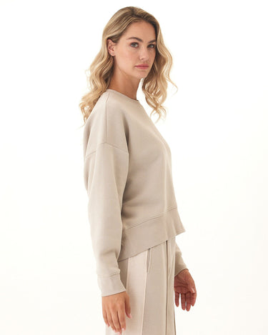 Naia Triblend Fleece Drop Shoulder Pullover Womens Outerwear Sweatshirt Threads 4 Thought 