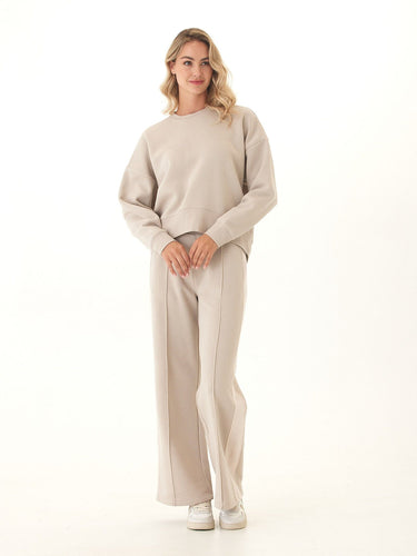 Naia Triblend Fleece Drop Shoulder Pullover Womens Outerwear Sweatshirt Threads 4 Thought 