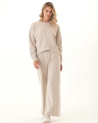 Naia Triblend Fleece Drop Shoulder Pullover Womens Outerwear Sweatshirt Threads 4 Thought 