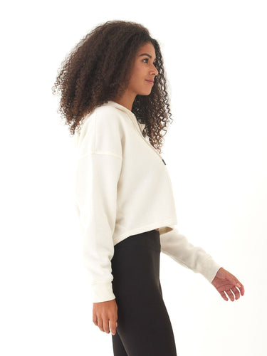 Venetia Triblend Fleece Crop Zip Hoodie Womens Outerwear Sweatshirt Threads 4 Thought 