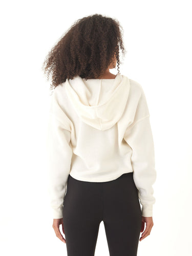 Venetia Triblend Fleece Crop Zip Hoodie Womens Outerwear Sweatshirt Threads 4 Thought 
