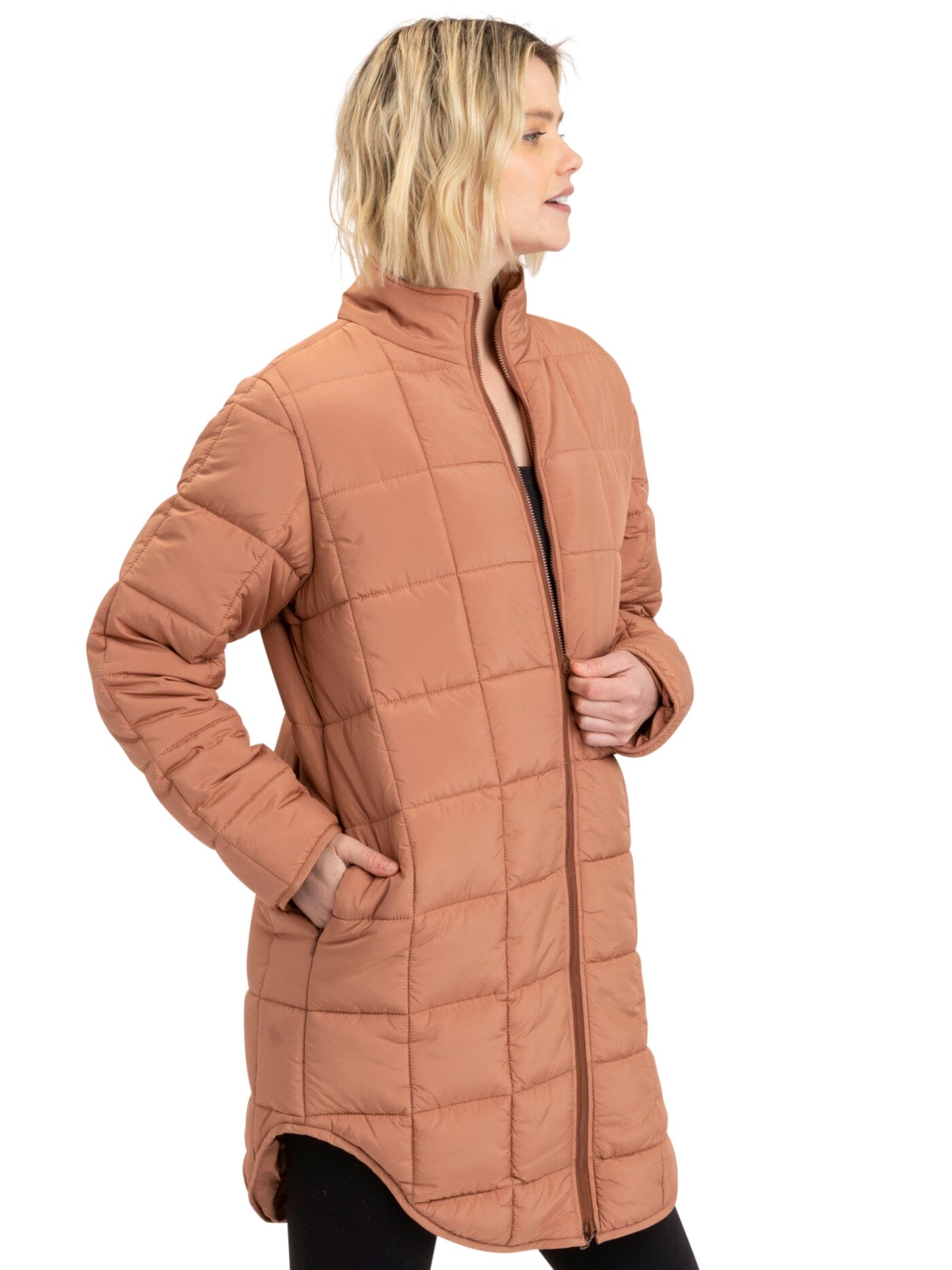 Azima Packable Long Puffer Jacket Womens Outerwear Jacket Threads 4 Thought 