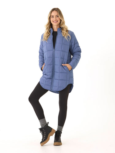 Azima Packable Long Puffer Jacket Womens Outerwear Jacket Threads 4 Thought