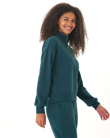 Constance Triblend Fleece Half Zip Pullover Threads 4 Thought 