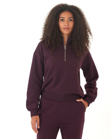 Constance Triblend Fleece Half Zip Pullover Threads 4 Thought 