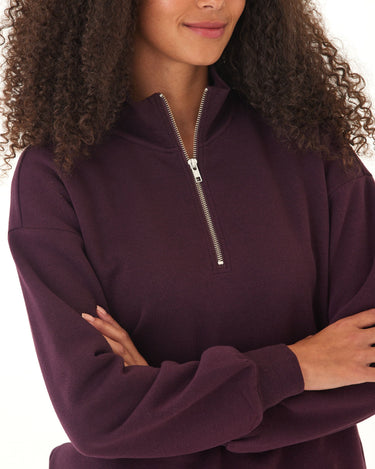 Constance Triblend Fleece Half Zip Pullover Threads 4 Thought 