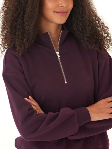 Constance Triblend Fleece Half Zip Pullover Threads 4 Thought