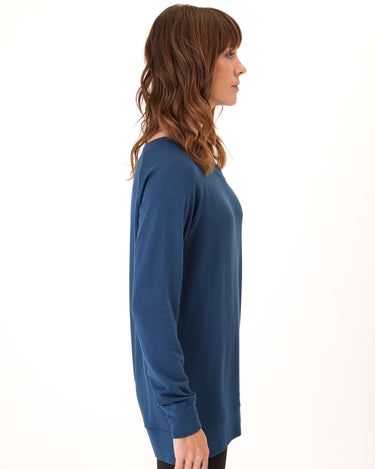 Ohara Feather Fleece Off Shoulder Sweatshirt Womens Tops Long Threads 4 Thought 