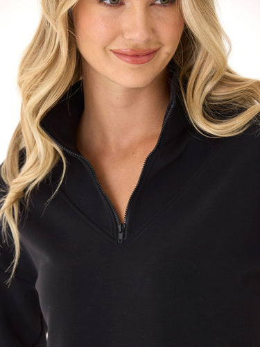 Drea Modal 1/4-Zip Jacket Womens Outerwear Sweatshirt Threads 4 Thought