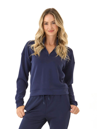 Drea Modal 1/4-Zip Jacket Womens Outerwear Sweatshirt Threads 4 Thought 