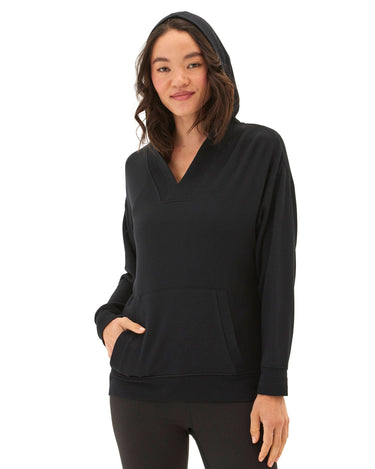 Raya Feather Fleece Pullover Hoodie Womens Outerwear Sweatshirt Threads 4 Thought 
