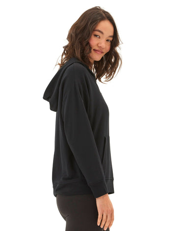 Raya Feather Fleece Pullover Hoodie Womens Outerwear Sweatshirt Threads 4 Thought 