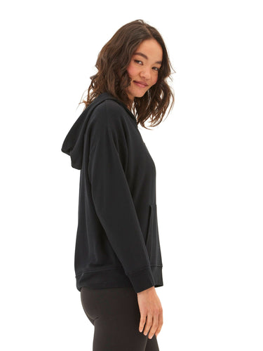 Raya Feather Fleece Pullover Hoodie Womens Outerwear Sweatshirt Threads 4 Thought 