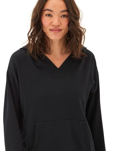 Raya Feather Fleece Pullover Hoodie Womens Outerwear Sweatshirt Threads 4 Thought 