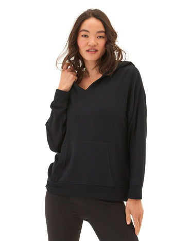 Raya Feather Fleece Pullover Hoodie Womens Outerwear Sweatshirt Threads 4 Thought 