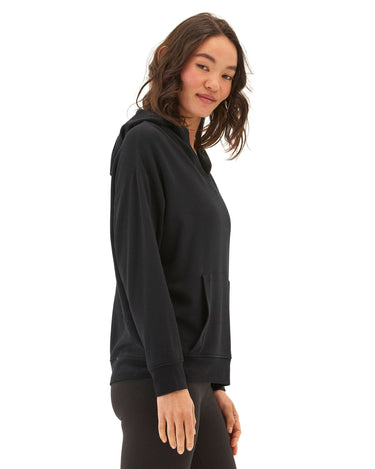 Raya Feather Fleece Pullover Hoodie Womens Outerwear Sweatshirt Threads 4 Thought 