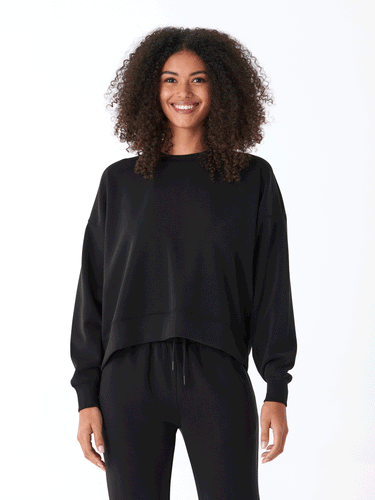 Naia Peached Modal Pullover Womens Outerwear Sweatshirt Threads 4 Thought