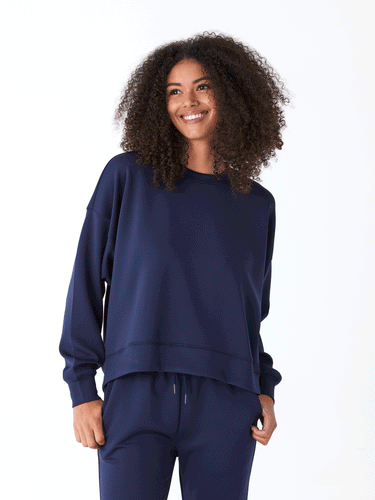 Naia Peached Modal Pullover Womens Outerwear Sweatshirt Threads 4 Thought