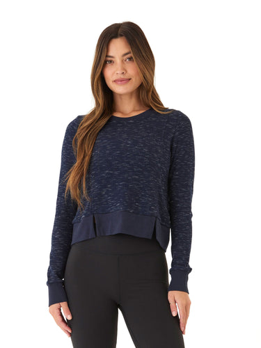 Marie Rhythm Slub Step-Hem Pullover Womens Tops Long Tee Threads 4 Thought