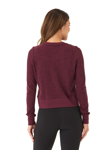 Marie Rhythm Slub Step-Hem Pullover Womens Tops Long Tee Threads 4 Thought 