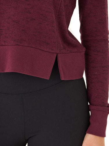 Marie Rhythm Slub Step-Hem Pullover Womens Tops Long Tee Threads 4 Thought 