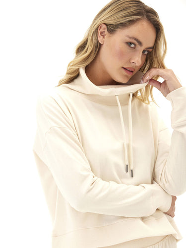 Shai Cozy Fleece Cowl Neck Pullover Womens Outerwear Sweatshirt Threads 4 Thought