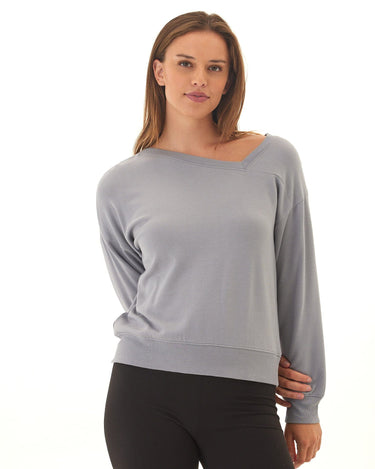 Merida Feather Fleece Asymmetrical Pullover Threads 4 Thought 