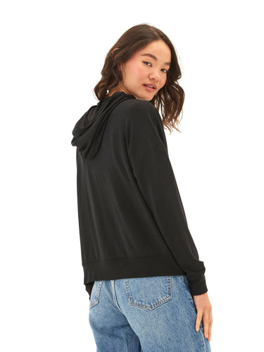 Diyanna Modal Terry Henley Hoodie Womens Outerwear Sweatshirt Threads 4 Thought 