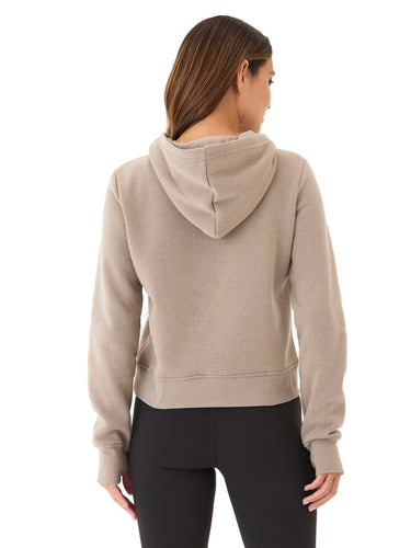 Tyra Triblend Fleece 1/4-Zip Hoodie Womens Outerwear Sweatshirt Threads 4 Thought 