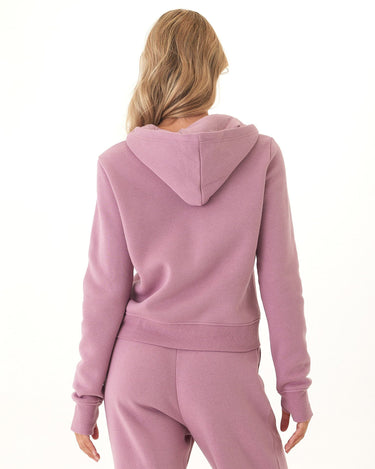 Tyra Triblend Fleece Quarter Zip Hoodie Womens Outerwear Sweatshirt Threads 4 Thought 