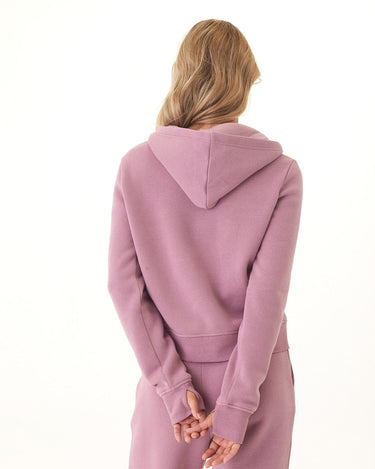 Tyra Triblend Fleece Quarter Zip Hoodie Womens Outerwear Sweatshirt Threads 4 Thought 