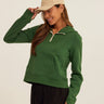 Tyra Triblend Fleece Quarter Zip Hoodie Womens Outerwear Sweatshirt Threads 4 Thought 